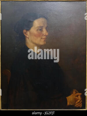 Juliette Courbet by Gustave Courbet, a famous French artist, on a wiki calendar 2026 printable free
