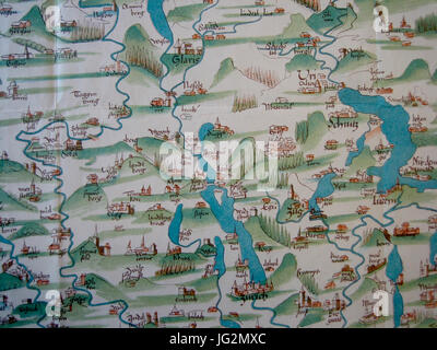 Karte Türst Banque D'Images