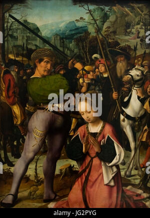 Kmska Jan Provoost (1462-1529) - De marteldood van de heilige Catharina Van Alexandrië 28-02-2010 13-54-06 Banque D'Images