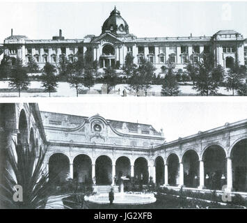 Kunstpalast de Düsseldorf, erbaut für die Industrie- und Gewerbeausstellung Düsseldorf im Jahr 1902, Grundriss Entwurf Albrecht Bender la façade, Entwurf Eugen Rückgauer, Fassaden Banque D'Images