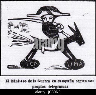 Guerra del Pacífico Caricatura 1879-1884 35 Banque D'Images