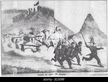 Guerra del Pacífico Caricatura 1879-1884 40 Banque D'Images