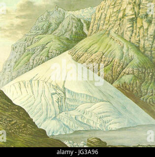 Glacier Giétro - Escher von der Linth, 1818 Banque D'Images