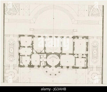 Hôtel de Monaco - Princesse de Monaco - Plan du rez-de-chaussée Banque D'Images