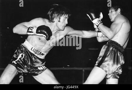 Nino Benvenuti vs Carlos Monzón 1970 Banque D'Images