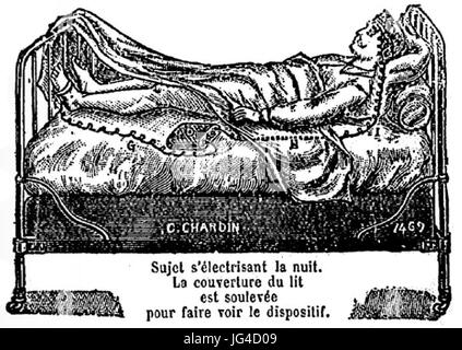 Patient utilisant la métthode électro-cinésique vasculaire. Banque D'Images