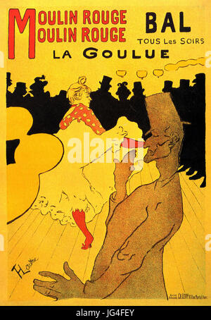 HENRI de TOULOUSE-LAUTREC (1864-1901), artiste français. 1891 Une affiche pour le Moulin Rouge Banque D'Images