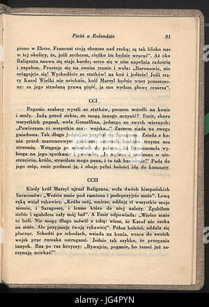 PL Tadeusz Boy-C5o Rolandzie BBeleński-Pieśń 085 Banque D'Images