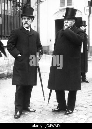 Louis Lépine & Georges Clémenceau 1908 Banque D'Images