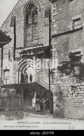 Preuilly notre-dame-église Banque D'Images