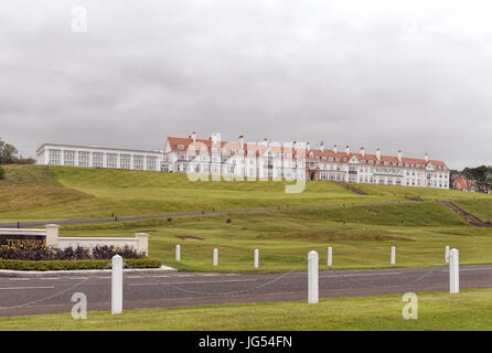 Turnberry,South Ayrshire Scotland-July 1st, 2017 : Les bâtiments majestueux à Turnberry au début de l'été en Écosse. Banque D'Images