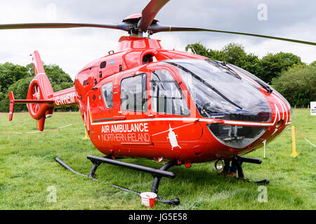 La nouvelle Irlande du Nord Air Ambulance hélicoptère. Banque D'Images