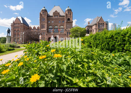 Toronto, CA - 24 juin 2017 : l'Édifice de l'Assemblée législative de l'Ontario à Queen's Park Banque D'Images