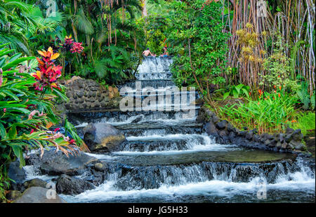Tabacon Grand Spa Resort à l'Arenal, Costa Rica. Banque D'Images
