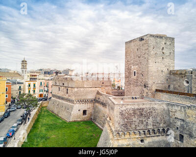 Ancienne forteresse de la mer, en centre-ville de Bari, Pouilles, Italie Banque D'Images