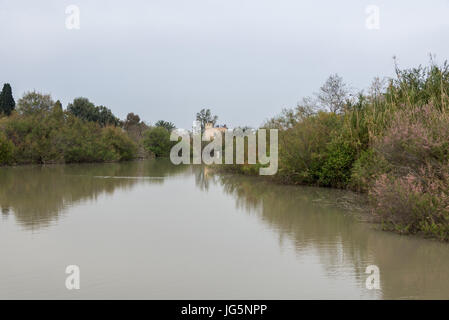 Visite de la réserve naturelle d'Ein Afek, Israël Banque D'Images