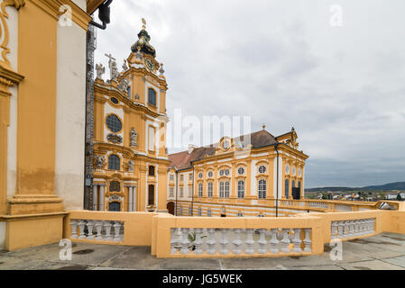 Visiter l''Abbaye de Melk et ville, Autriche Banque D'Images