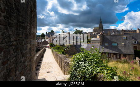 Vue à Dinan Banque D'Images