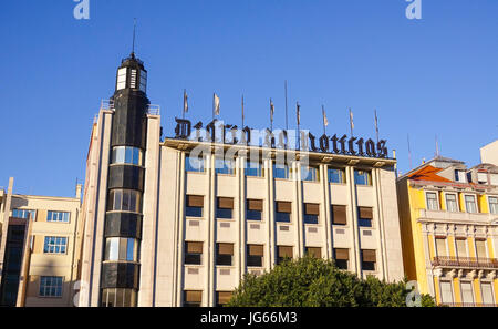 Siège d'un journal portugais Diário de Notícias - PORTUGAL - Lisbonne Banque D'Images