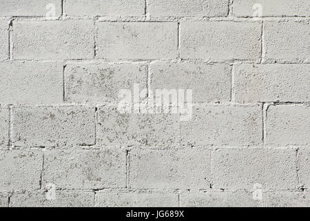 Mur de briques blanchies à la chaux. La texture de fond. Banque D'Images