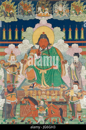 THANGKA RARES IMPÉRIAL DE GUAN YU, CHINE, Dynastie Qing, ÉPOQUE Qianlong (1736-1795), Sotheby's Banque D'Images