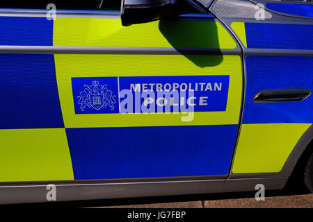 Voiture de police métropolitaine de Londres Angleterre Royaume-uni Banque D'Images