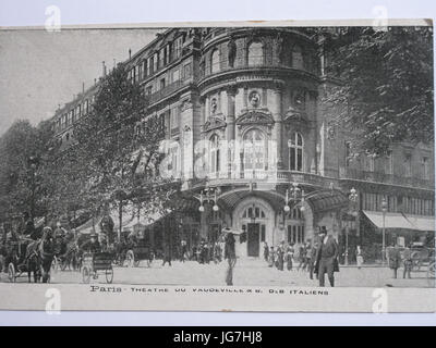 Théâtre du vaudeville (1910) Banque D'Images