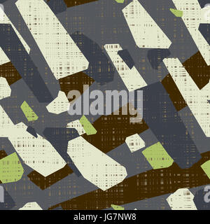 Résumé motif transparent. Grunge texture background aléatoire de bandes rayées et des formes géométriques Banque D'Images