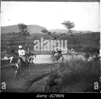 Troupes en mouvement, Badrimbé, octobre 1897 Banque D'Images