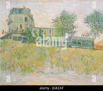Van Gogh - Das Restaurant de la Sirène à Asnières Banque D'Images