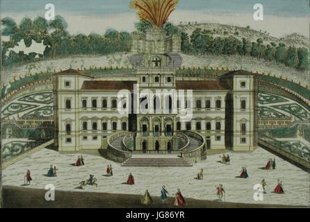 Vue de la Villa della Regina en vers 1770 28Maria Antonia de l'Espagne29 par un artiste inconnu Banque D'Images