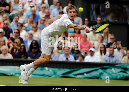 ALEXANDER BUBLIK, le Kazakhstan, le tournoi de Wimbledon 2017, 2017 Banque D'Images