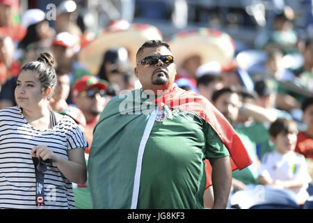 Seattle, Washington, USA. 1er juillet 2017. 2017 Soccer : le Paraguay contre le Mexique - Le Mexique lors de la fête d'avant-match dans un match joué à Seattle au siècle champ Lien. Crédit : Jeff Halstead/ZUMA/Alamy Fil Live News Banque D'Images