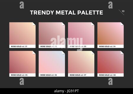 L'or rose, l'icône vecteur modèle de gradient Illustration de Vecteur