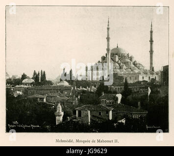 Mehmédié Mosquée de Mahomet II - Barth Hermann - 1913 Banque D'Images