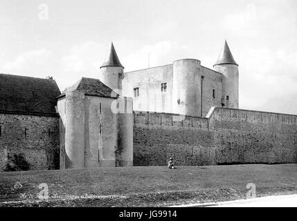 Mieusement - Château de Noirmoutier Banque D'Images