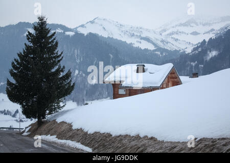 Paysage de montagne, Flumet, France - paysage de montagne, Flumet, France Banque D'Images