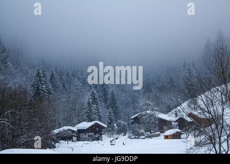 Paysage de montagne, Flumet, France - paysage de montagne, Flumet, France Banque D'Images