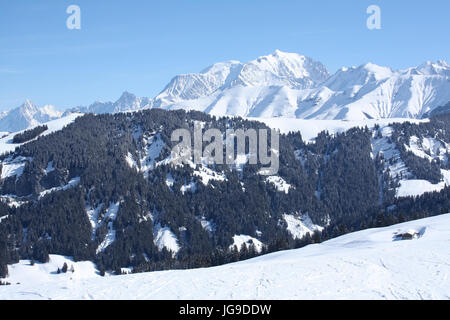 Paysage de montagne, Flumet, France - paysage de montagne, Flumet, France Banque D'Images