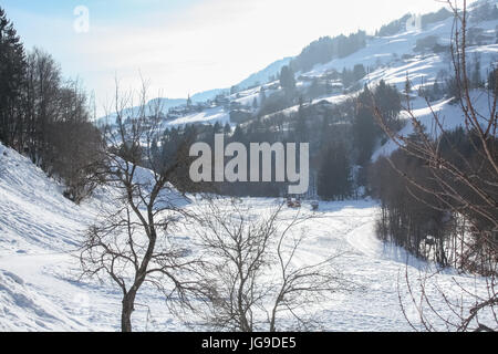 Paysage de montagne, Flumet, France - paysage de montagne, Flumet, France Banque D'Images