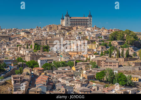 Vue de dessus de l'antenne de Tolède, capitale historique de l'Espagne Banque D'Images