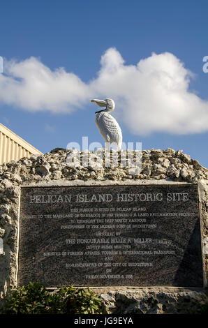 Pelican Island Historic Site Monument Bridgetown Barbadossouthern Banque D'Images