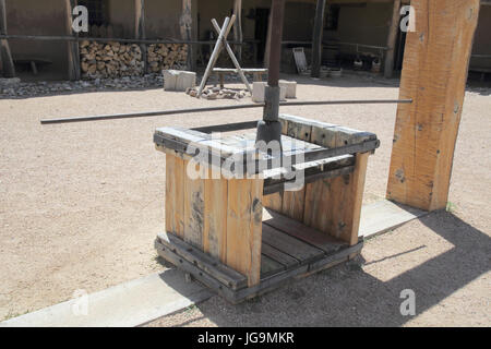 Virages old fort, un grand et fort adobe hiistoric trading post au Colorado Banque D'Images