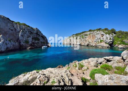 Cales Coves Menorca Espagne Banque D'Images