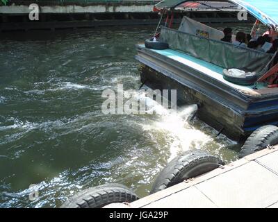 Venise de l'Asie Khlong Saen Eape canal navigable Bangkok Thailande Asie du sud-est Banque D'Images