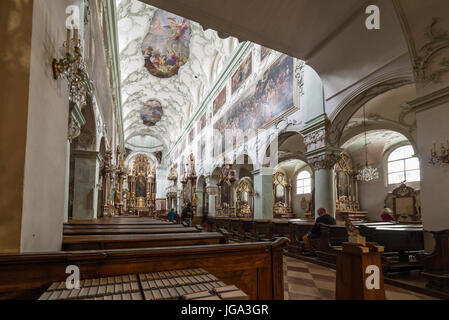 Visite de St Peter's Abbey à Salzbourg, Autriche Banque D'Images