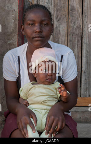 Portrait de l'enfant africain, à Maun Botswana Banque D'Images