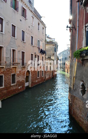 Portrait sur le canal à Venise, Italie Banque D'Images