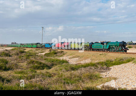 Romney Hythe et Dymchurch Railway. Un chemin de fer miniature jauge 15' dans le Kent au Royaume-Uni. Banque D'Images