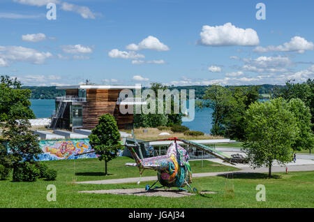 Musée Buchheim de Phantasy situé au nord de Bernried dans Höhenried Park sur les rives du Lac de Starnberg - une maison pour les Collections Buchheim Banque D'Images